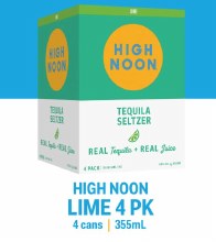 High Noon Tequila Lime 4pk